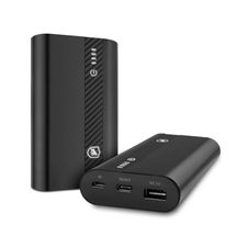 Bateria (Power Bank) Turbo Fast Charger QC 3.0 - GSHIELD -10.000 mAh - Tank Mini  KX3L2NHZ6 (Preto)