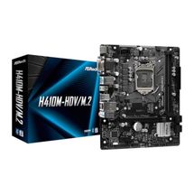 Placa mãe LGA 1200 -  ASROCK H410M-HDV/M.2 (Micro ATX)
