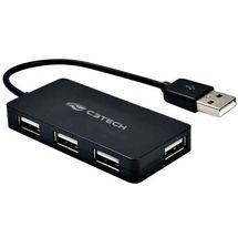 Hub USB 2.0 - 4 portas - C3 Tech - Preto - HU-220BK
