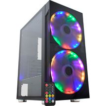 Gabinete ATX - K-Mex Anjo de combate 2 ARGB Preto - 02A1