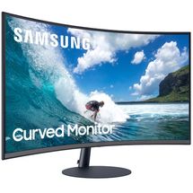 Monitor LED 32pol Samsung C32T550FDL (VA, Full HD, Curvo, HDMI, DP, VGA, P2, Alto falantes, FreeSync)