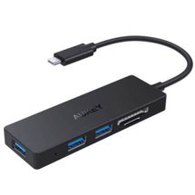 Hub USB-C - 3 portas USB 3.0 + Leitor de Cartão - Aukey CB-C65