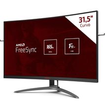 Monitor LED 31.5pol AOC Agon AG323FCXE Gamer (Full HD, Curvo, HDMI, VGA, DP, P2, AMD Free Sync, 1ms, 165Hz)