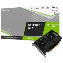 Placa de vídeo - NVIDIA GeForce GTX 1650 (4GB / PCI-E) - PNY VCG16504D6DFPPB1