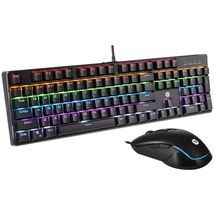 Teclado e Mouse - USB - HP Game - RGB - Preto - GM200