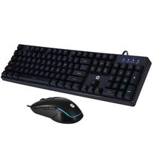 Teclado e Mouse - USB - HP Game - RGB - Preto - KM200