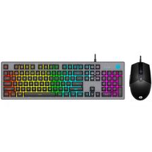 Teclado e Mouse - USB - HP Game - RGB - Preto - KM300F