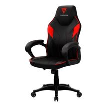Cadeira Gamer THUNDERX3 EC1 (Preta/Vermelha, 150kg, encosto e braços fixos)