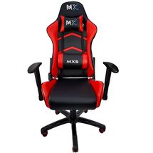 Cadeira Gamer Mymax MX5 MGCH-MX5/RD (Preto/Vermelho, até 150kg, encosto e braços ajustáveis)