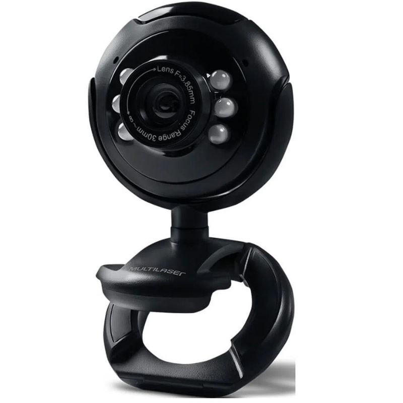 120959-1-OPEN_BOX_Webcam_USB_20_Multilaser_Nightvision_Preta_WC045_120959