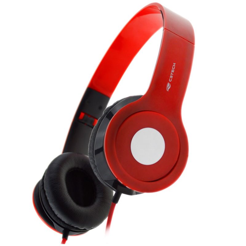 120940-1-Fone_de_Ouvido_USB_c_microfone_dobravel_C3_Tech_Vermelho_PH_100RD_120940