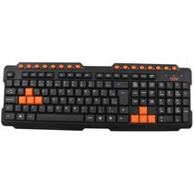 Teclado Gamer - USB - Preto/Laranja - OEX - TC200