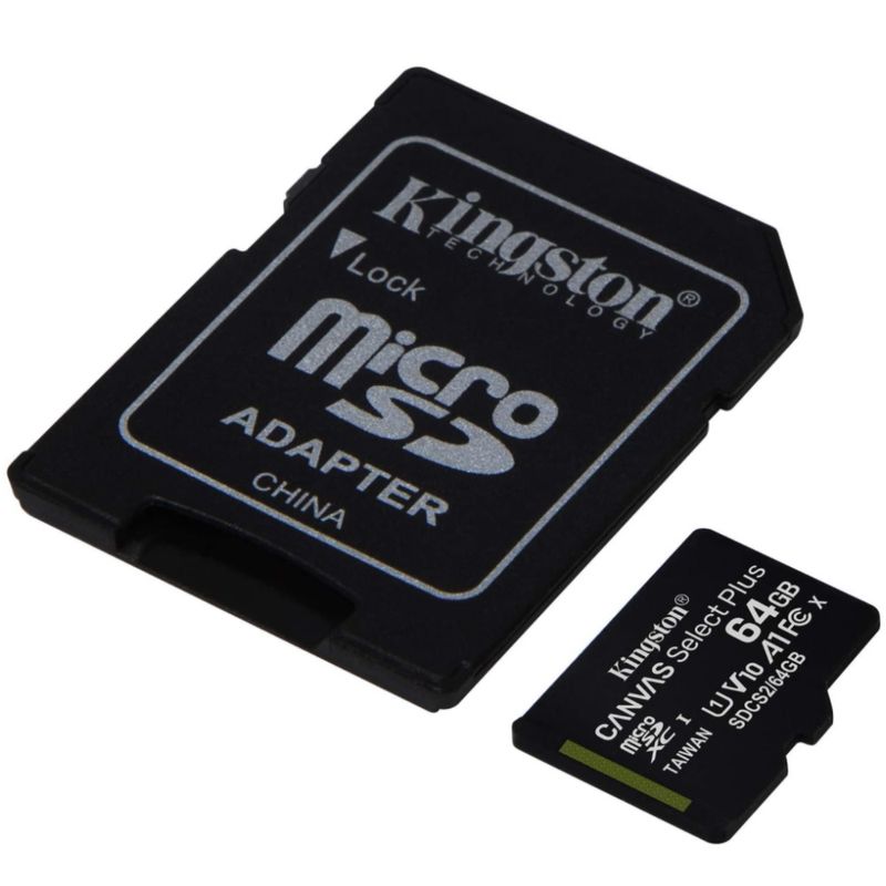 121295-1-Cartao_de_Memoria_microSDHC_64GB_Kingston_Canvas_Select_Plus_Classe_10_SDCS2_64GB_121295