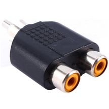 Adaptador Plug - RCA (Macho) > 2 x (Fêmea) - Estéreo - MD9 - 5234