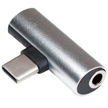 Adaptador Plug - Type-C (Fêmea) (Carga) > Aux. P2 3.5mm (Música) > Type-C (Macho) - MD9 - 9201