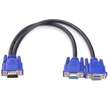 Cabo Adaptador - 2 conectores VGA (Fêmea) > VGA (Macho) - 0,20m - Preto - MD9 - 5736