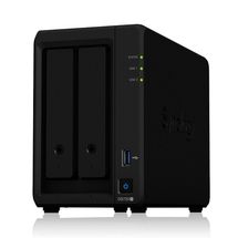 NAS Synology Diskstation 2 baias DS720+ (Celeron J4125, 2GB DDR4, 2x M.2 nVME, 2x 1GbE LAN, sem discos)