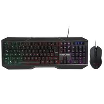 Teclado e Mouse Gamer - USB - Multilaser - TC239 (2400 DPI, LED, Preto)