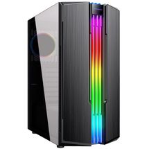Gabinete ATX - Myamax - Gamer Eternity - MCA-ETERNITY/RGB - Preto - (c/ lateral vidro temperado)
