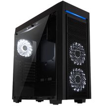 Gabinete E-ATX - Myamax - Gamer Full Tower Horus - MCA-HORUS/BK - Preto - (c/ lateral vidro temperado)