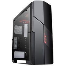 Gabinete ATX - Mymax - Gamer Galaxy - MCA-FC-GA11A/RD - Preto c/ Led Vermelho