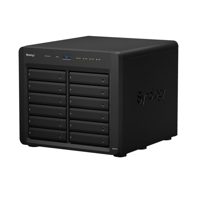 121668-2-NAS_Synology_Diskstation_12_baias_DS2419_plus_Atom_C3538_4GB_DDR4_4x_1GbE_LAN_1x_PCIe_x8_slot_sem_discos_121668