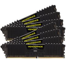 Memória DDR4 - 128GB (8x 16GB) / 2.666MHz Corsair Vengeance LPX Black - CMK128GX4M8A2666C16