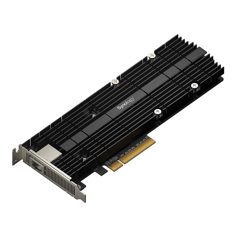 121794-1-Placa_de_Rede_SSD_Cache_Synology_E10M20_T1_1x_10GbE_2x_M_2_nVME_Slots_PCIe_3_0_x8_p_NAS_Synology_121794