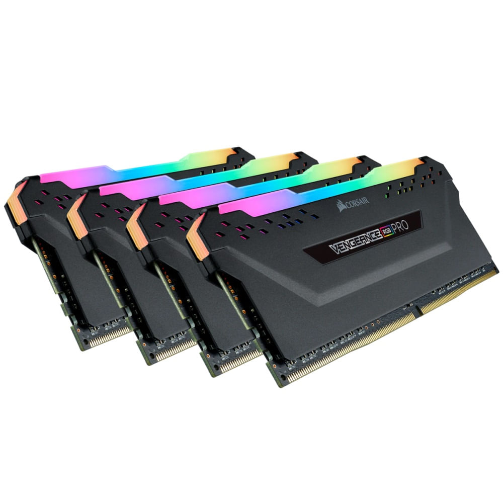 Memória DDR4 - 128GB (4x 32GB) / 3.600MHz Corsair VENGEANCE