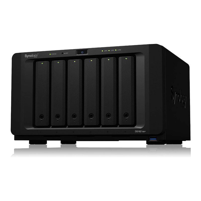 121666-1-NAS_Synology_Diskstation_6_baias_DS1621xs_plus_Xeon_D_1527_8GB_DDR4_2x_M_2_nVME_2x_1GbE_LAN_1x_10GbE_LAN_sem_discos_121666