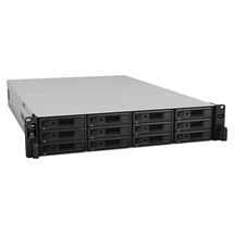 NAS Synology Rackstation 12 baias RS3621xs+ 2U (Xeon D-1541, 8GB DDR4, 4x 1GbE LAN, 2x 10GbE LAN, 2x PCIe x8, sem disco)