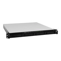 NAS Synology Rackstation 4 baias RS820RP+ 1U (Atom C3538, 2GB DDR4, 4x 1GbE LAN, 1x PCIe x8 slot, 2x PSU, sem discos)