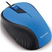 Mouse - Multilaser - Emborrachado - Azul - MO226