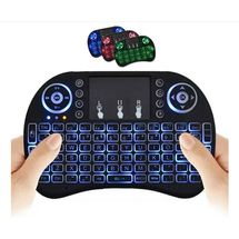 Mini Teclado c/ Touchpad - Sem fio - Backlit - Preto - B08NSXBZ4T