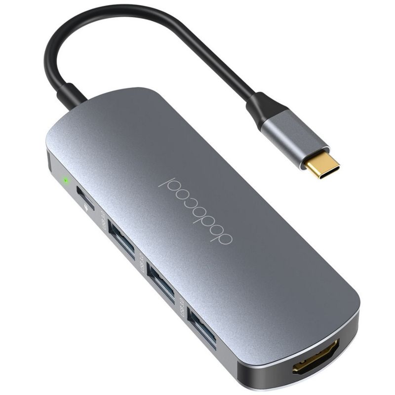 121641-1-Hub_USBC_31_7_em_1_3_portas_USB_30_1x_USBC_1x_HDMI_4K_2x_Leitor_de_Cartao_DodoCool_DC76Y_121641