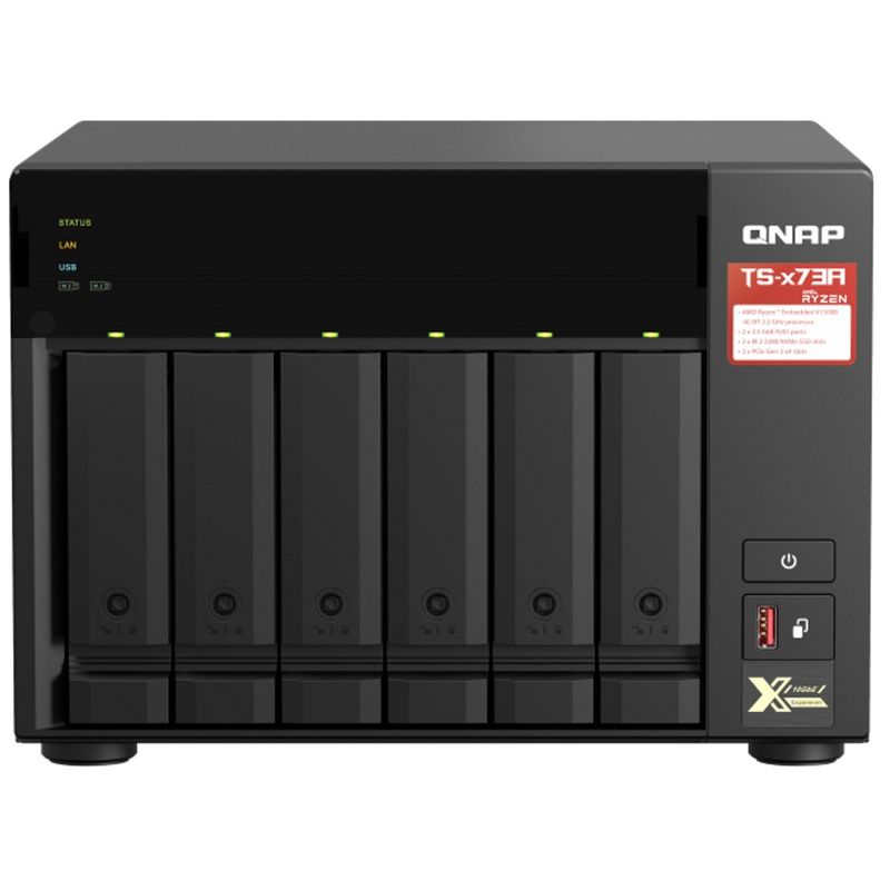 122090-3-NAS_QNAP_6_baias_TS_673A_8G_US_Ryzen_V1500B_8GB_DDR4_2x_M2_nVME_2x_25GbE_LAN_2x_PCIe_x8_slot_sem_discos_122090