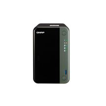 NAS QNAP 2 baias TS-253D-4G-US (Celeron J4125, 4GB DDR4, 2x 2.5GbE LAN, 1x PCIe x4, 2x USB 3.2, 1x HDMI 2.0, IR, s/ HD)
