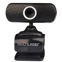 Webcam c/ microfone - USB 2.0 - Multilaser - WC051 - Preto (480p)
