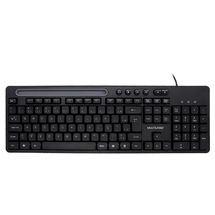 Teclado - USB - Multilaser - TC262 (Multimídia, c/ suporte Smartphone, Preto)