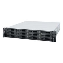 NAS Synology Rackstation 12 baias RS2421RP+ 2U (Ryzen V1500B, 4GB DDR4, 4x 1GbE LAN, 1x PCIe x8, 2x PSU, sem discos)