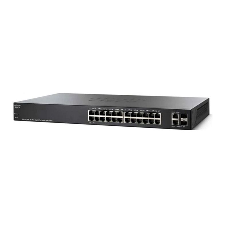 122867-1-Switch_26_Portas_Gerenciavel_10_100_1000_2_SFP_POE_CISCO_Smart_SG220_26P_K9_BR_122867