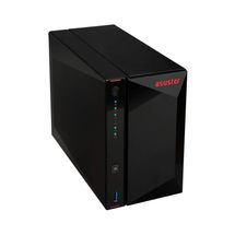 NAS Asustor Gaming 2 baias AS5202T (Celeron J4005, 2GB DDR4, 2x 2.5GbE LAN, 2x SATA3, 1x HDMI, sem discos)