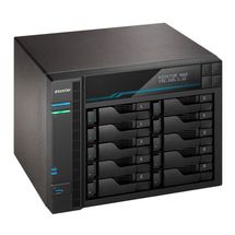 NAS Asustor Lockerstor 10 Pro 10 baias AS7110T (Xeon E-2224, 8GB DDR4, 4x 1GbE LAN, 2x M.2 PCIe, sem discos)