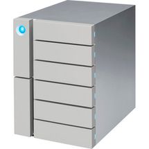 HD Externo 24TB USB 3.1 LaCie 6big Thunderbolt 3 - STFK24000402 (USB-C, 7.200RPM IronWolf Pro, Rescue)