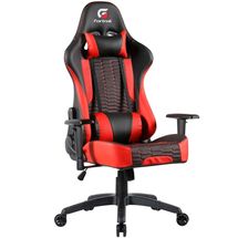 Cadeira Gamer Fortrek Cruiser (Preta/Vermelha, até 135kg, encosto e braços ajustáveis) - 70515