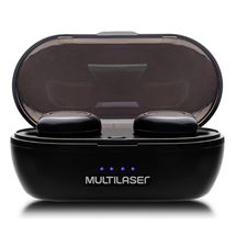Fone de Ouvido Earbud - Bluetooth 5.0 - Multilaser - PH300 (TWS, preto)