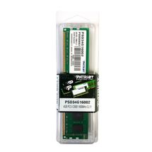 Memória DDR3 - 4GB / 1.600MHz - Patriot- PSD34G16002