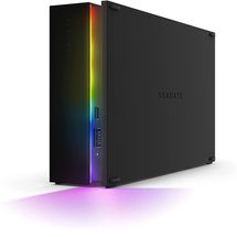 HD Externo 8TB USB 3.2 Seagate FireCuda Gaming Hub - STKK8000400 - Preto (3,5pol, RGB Led, USB-C, Rescue)