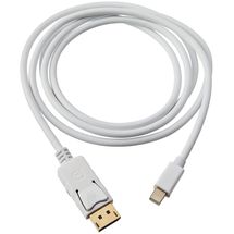Cabo Adaptador de Vídeo - Mini Displayport (Macho)> Displayport (Macho) - 1,8m - Branco - MD9 - 9210
