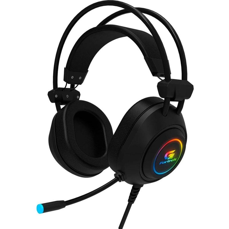 124595-1-Fone_de_Ouvido_c_mic_RGB_Crusader_USB_Fortrek_70555_Preto_124595